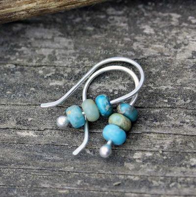 Gloria | Turquoise pearl earrings