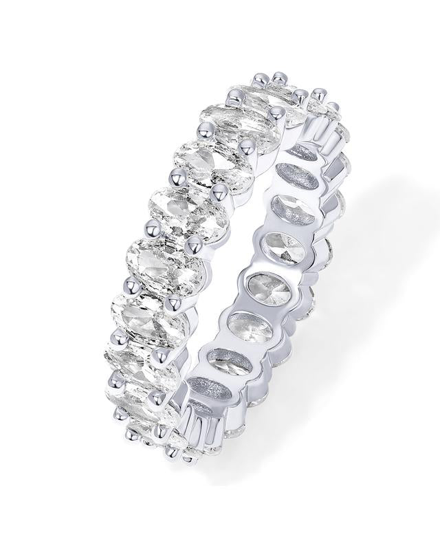 Tatiana | Timeless Elegance: Sparkling Crystal Eternity Ring