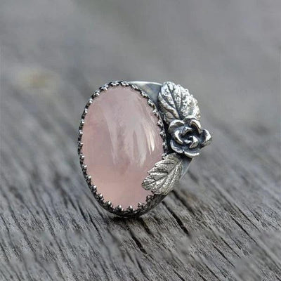 Paola | Retro pink crystal ring