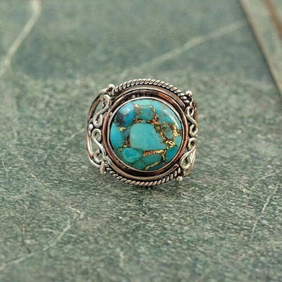 Camila | Bohemian turquoise ring