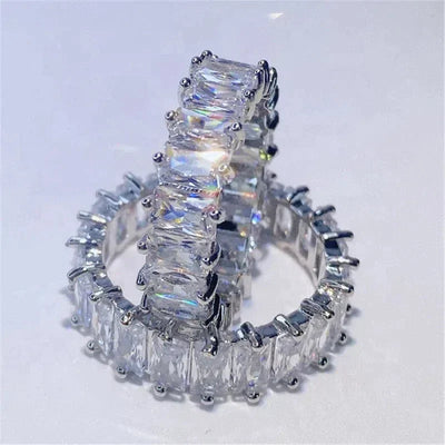 Clarisa | Luxury zirconia ring in gold and silver