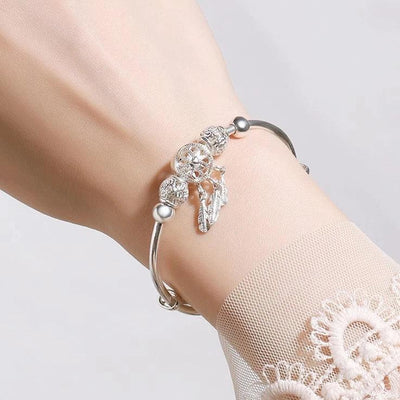 Inés | Adjustable bracelet with 925 sterling silver charms