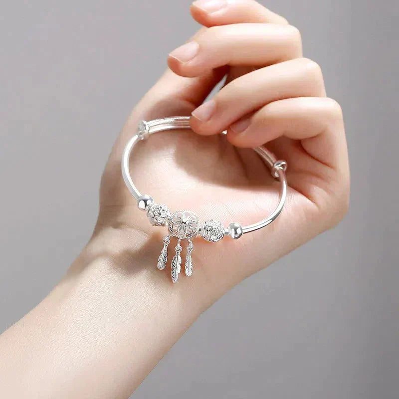 Inés | Adjustable bracelet with 925 sterling silver charms
