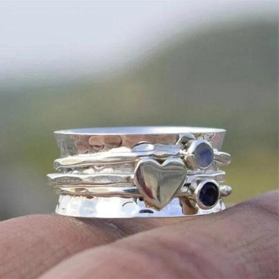Eva | Heart Spinner Ring