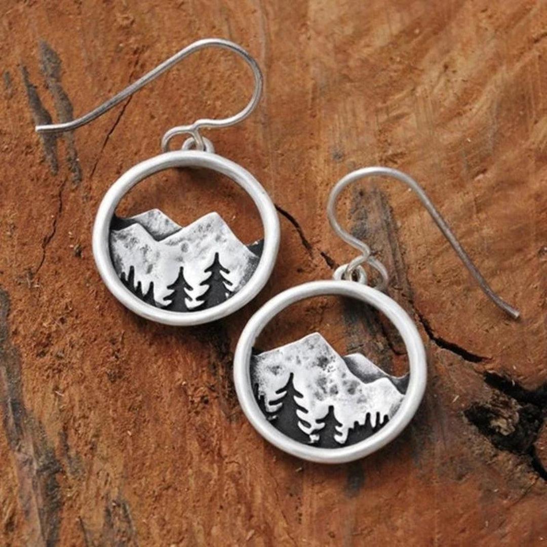 Waleska | Bohemian style silver earrings