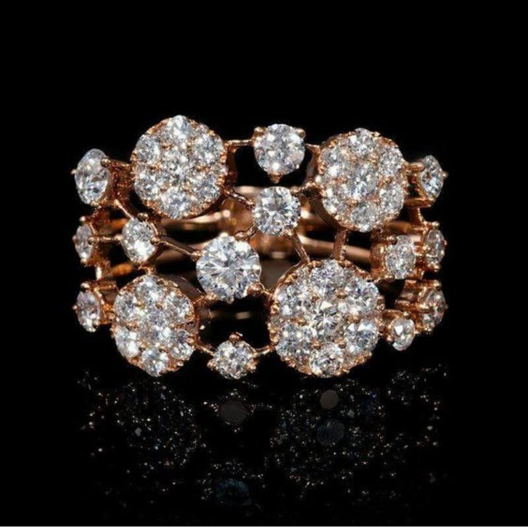 Soledad | Vintage ring with bright rose