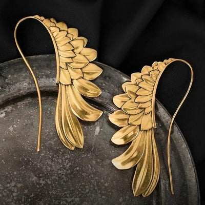 Maricarmen | Vintage winged silver earrings
