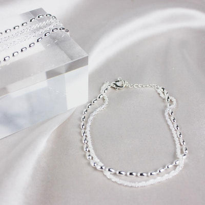 Olivia | Silver zircon bracelet