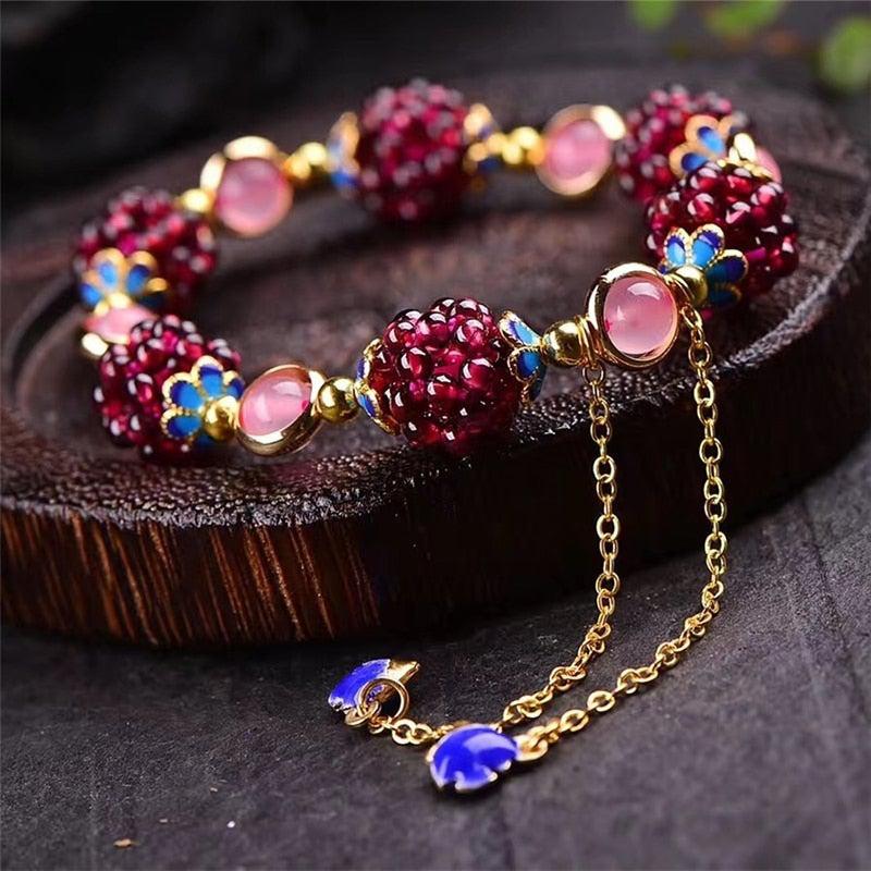 Natividad | Granada granite stone bracelet