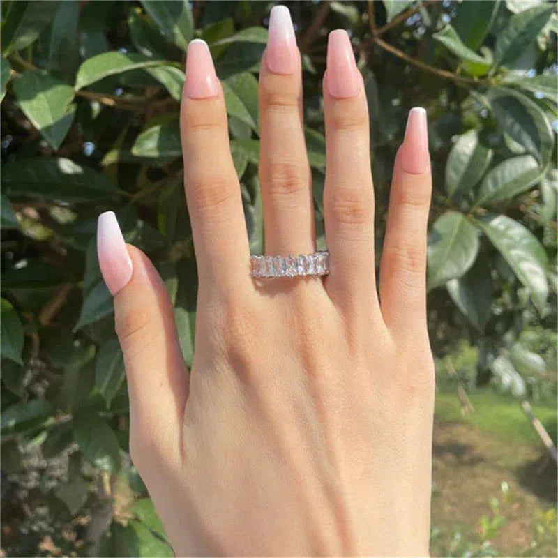 Clarisa | Luxury zirconia ring in gold and silver