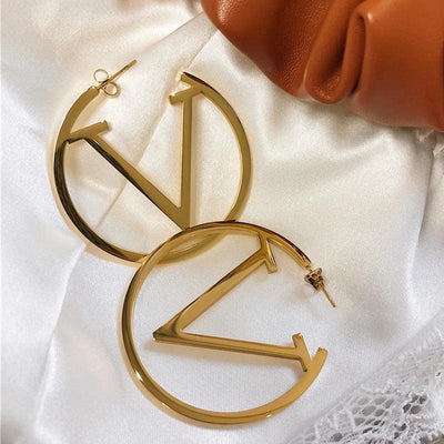 Mariana | Punk V Earrings in Gold