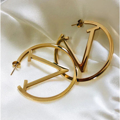 Mariana | Punk V Earrings in Gold