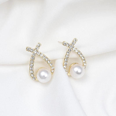 Lucía | Glitter pearl earrings