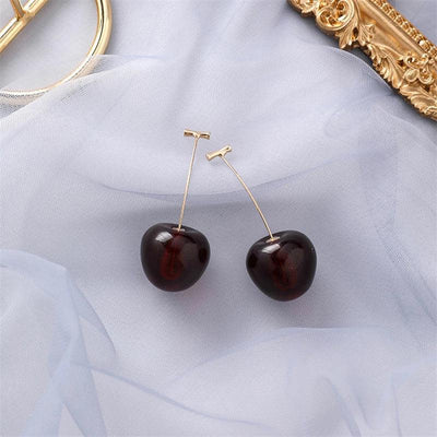 Milagros | Red Cherry Luxury Earrings