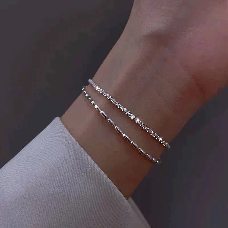 Olivia | Silver zircon bracelet