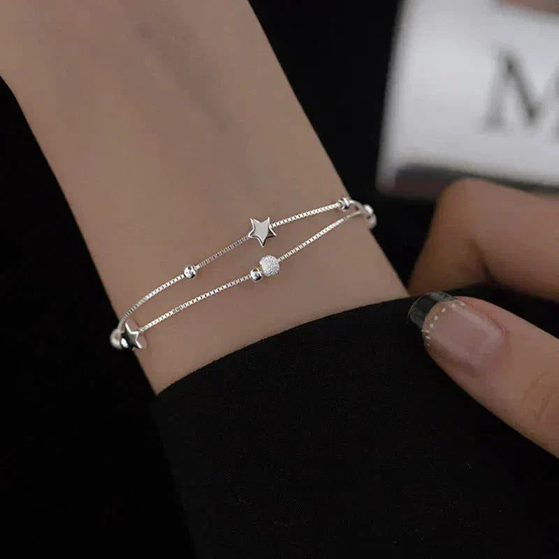Ana | Silver bracelet with stars