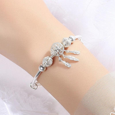 Carmen | Adjustable 925 silver dreamcatcher bracelet