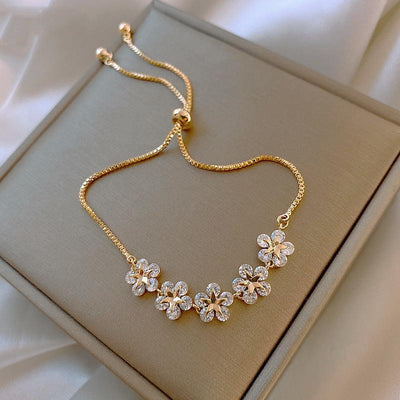 Delfina | Gold Crystal Margarita Bracelet