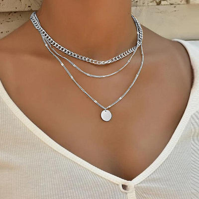 Erika | Gold and silver plated necklace