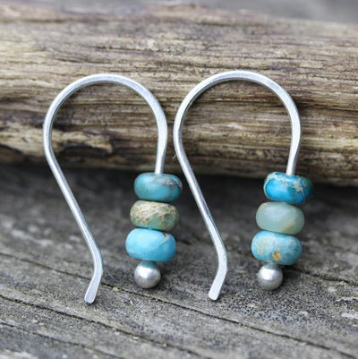 Gloria | Turquoise pearl earrings