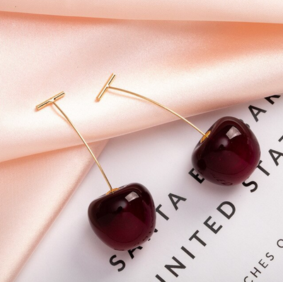 Milagros | Red Cherry Luxury Earrings