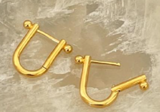 Eva | Minimalist gold earrings