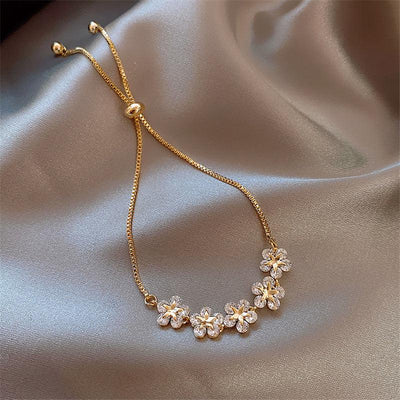 Delfina | Gold Crystal Margarita Bracelet