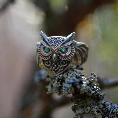 Karla | Owl Emerald Ring
