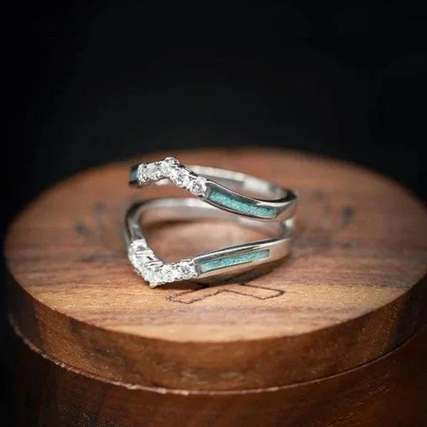 Isabel | Natural turquoise diamond ring