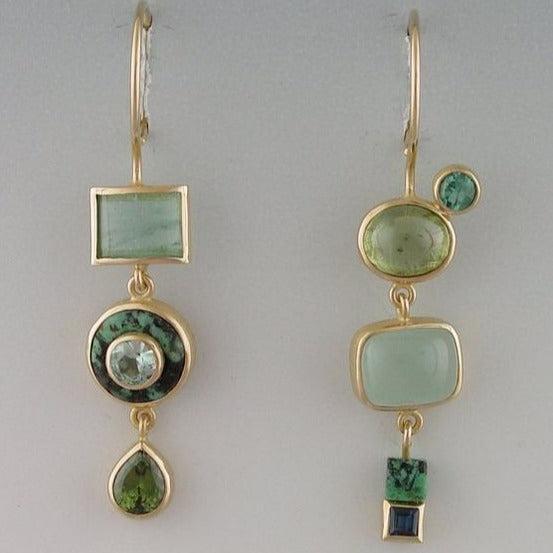 Ramona | Green vintage earrings