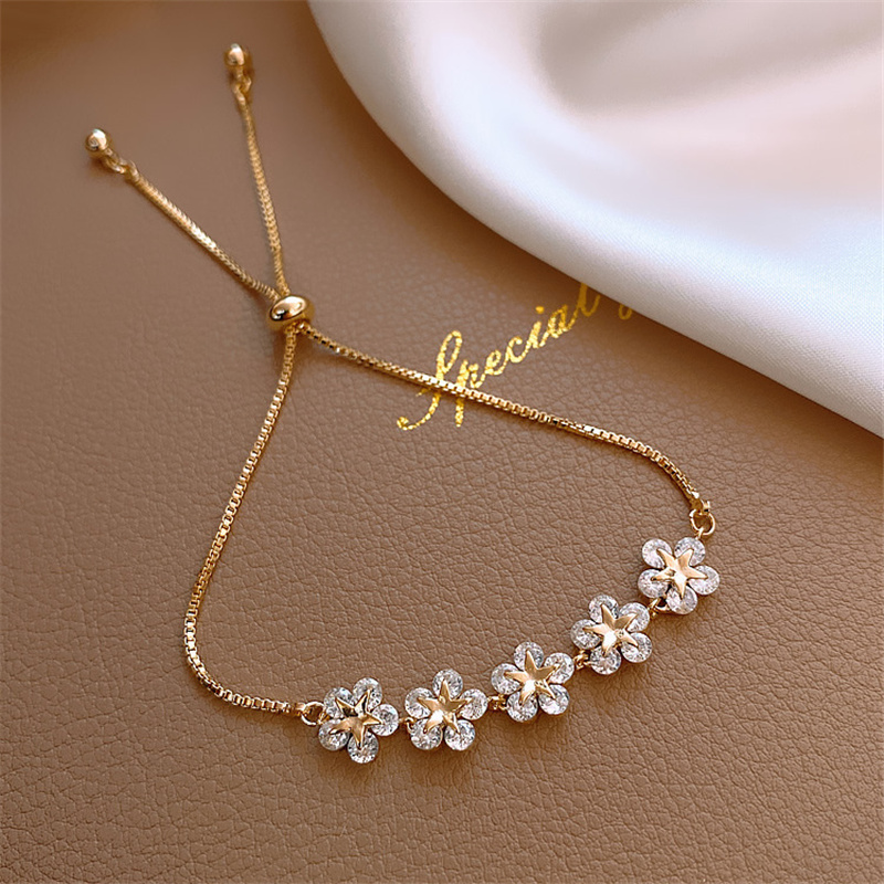 Delfina | Gold Crystal Margarita Bracelet