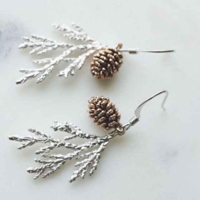 Rosa | Vintage Nature Earrings in Silver