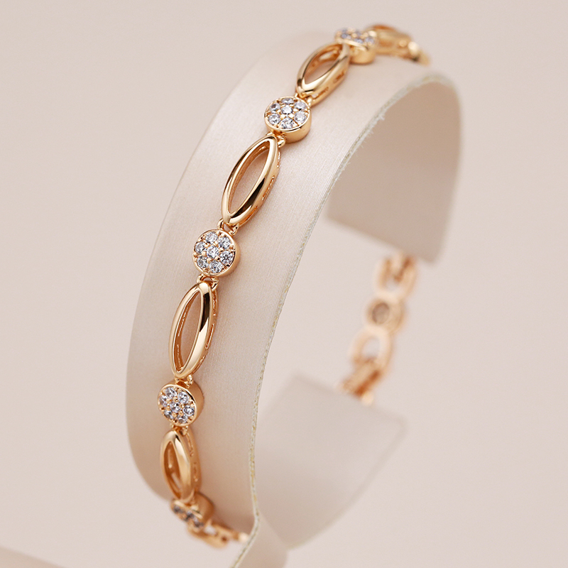 Magdalena | Elegant gold-plated zirconia bracelet