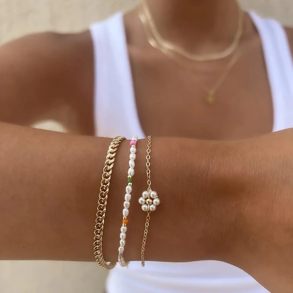 Leonor | Daisy pearl bracelet