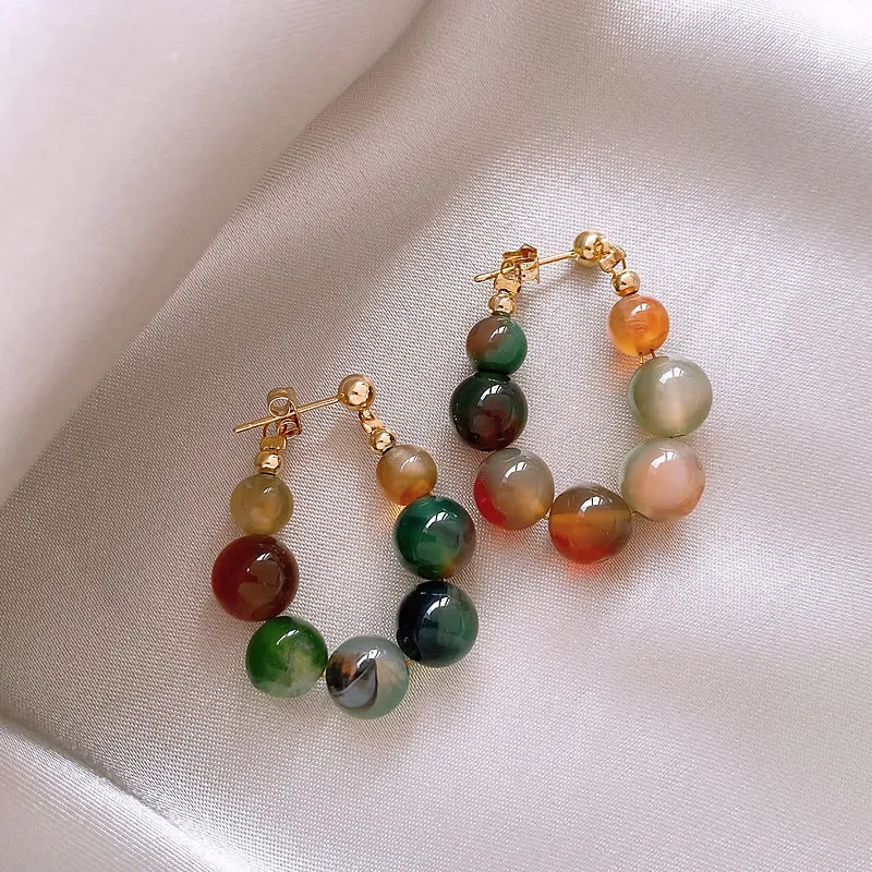 Giovanna | Elegant earrings with multi-colored stones