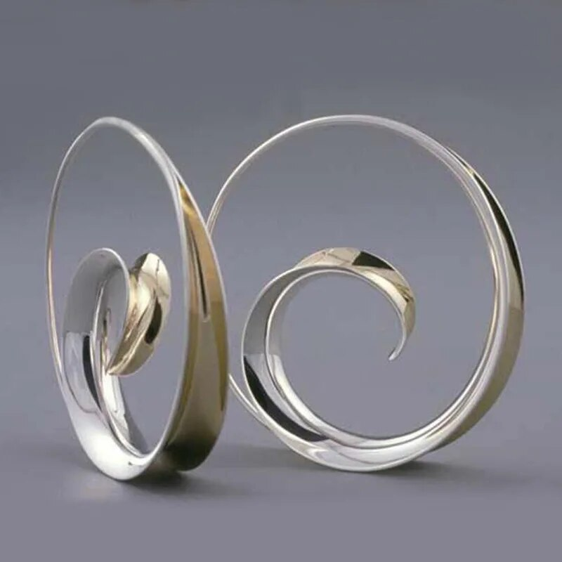 Antonella | Vintage spiral wave earrings