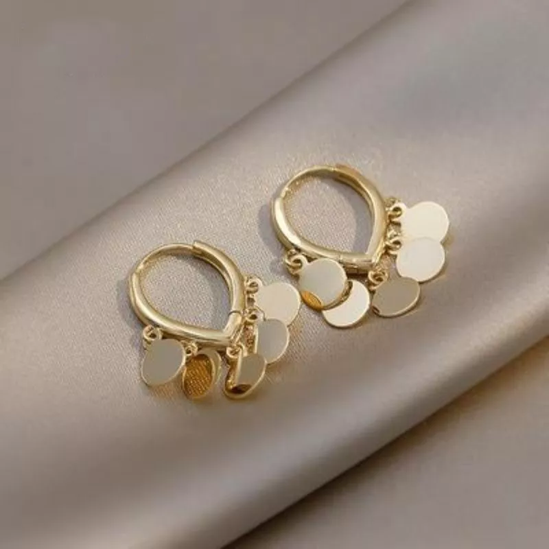 Lourdes | Elegant gold-plated earrings