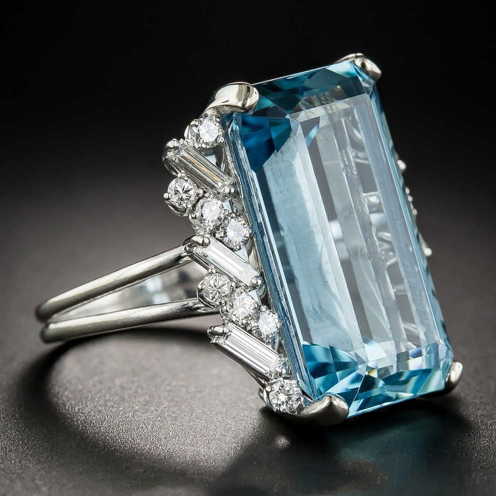 Dulce | Vintage blue crystal ring