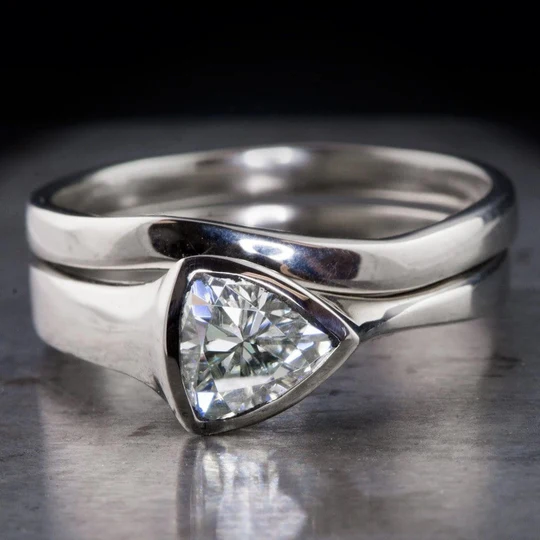 Monserrat | Stacked silver ring with vintage zircons