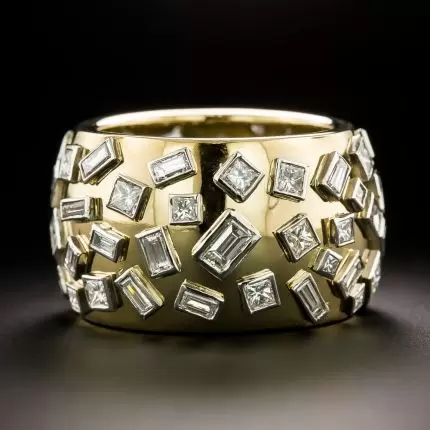 Ana María | Vintage crystal inlaid ring