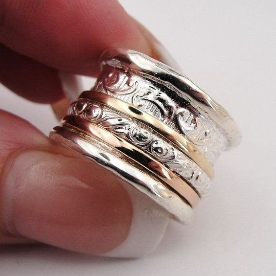 Brigitte | Vintage gold and silver ring