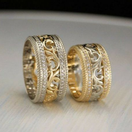 Mercedes | Vintage golden couple ring