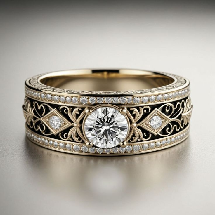 Josefina | Vintage gold-plated ring with crystal