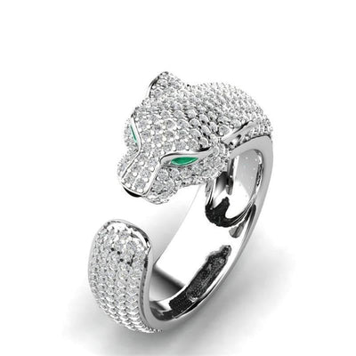 Patricia | 18K Silver Adjustable Jaguar Ring