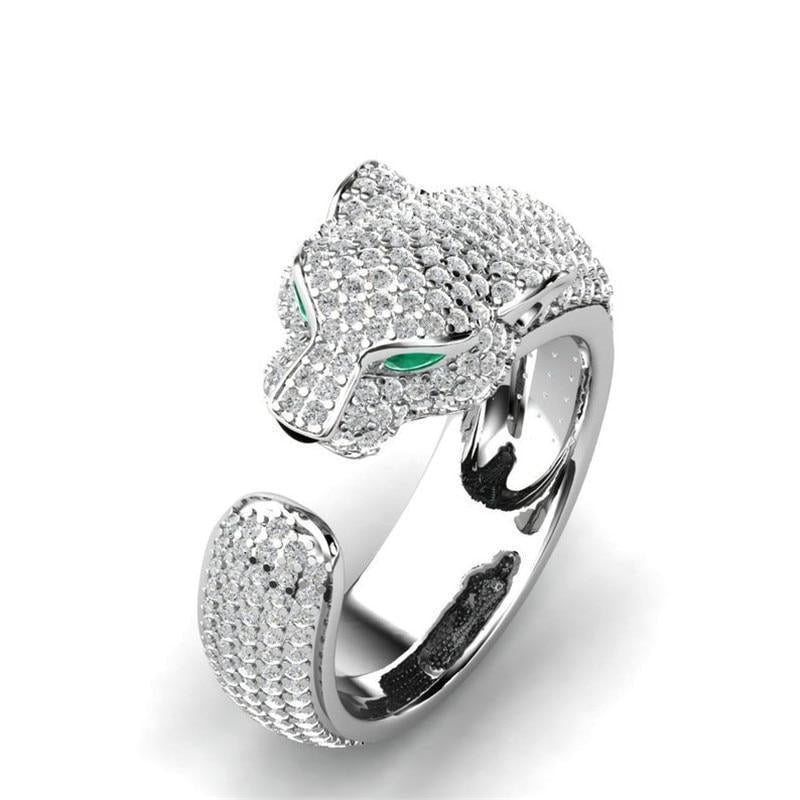 Patricia | 18K Silver Adjustable Jaguar Ring