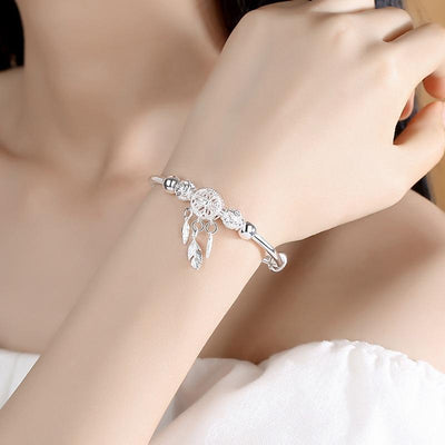 Carmen | Adjustable 925 silver dreamcatcher bracelet